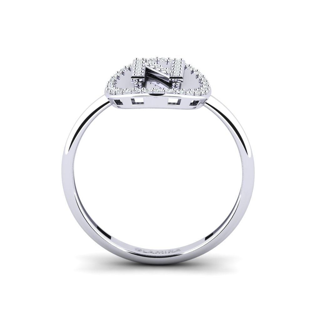 14ct White Gold Ring Cytise N
