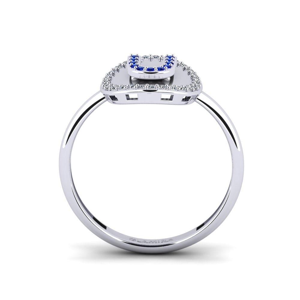 Palladium 950 Saphir Ringe Cytise U