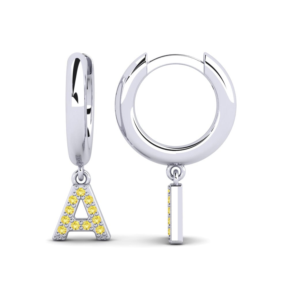 Yellow Sapphire Women's Earring Medraut A