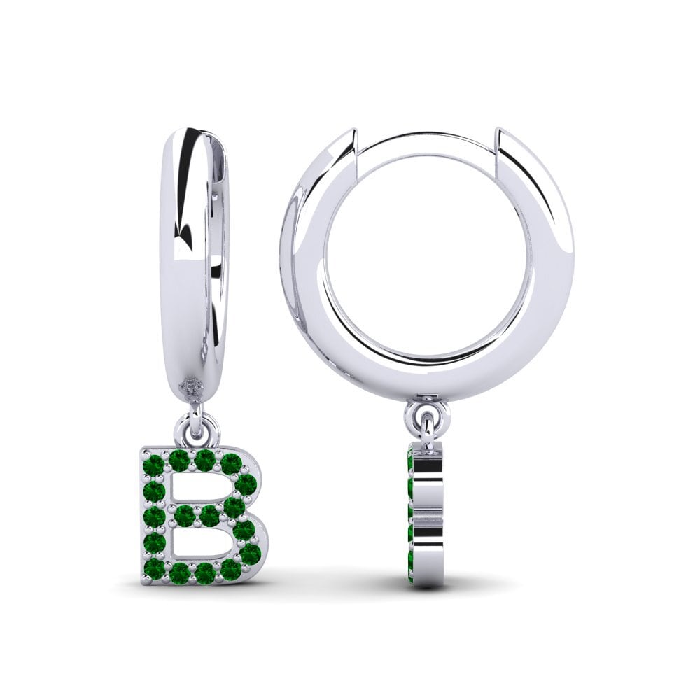 Green Zirconia Women's Earring Medraut B