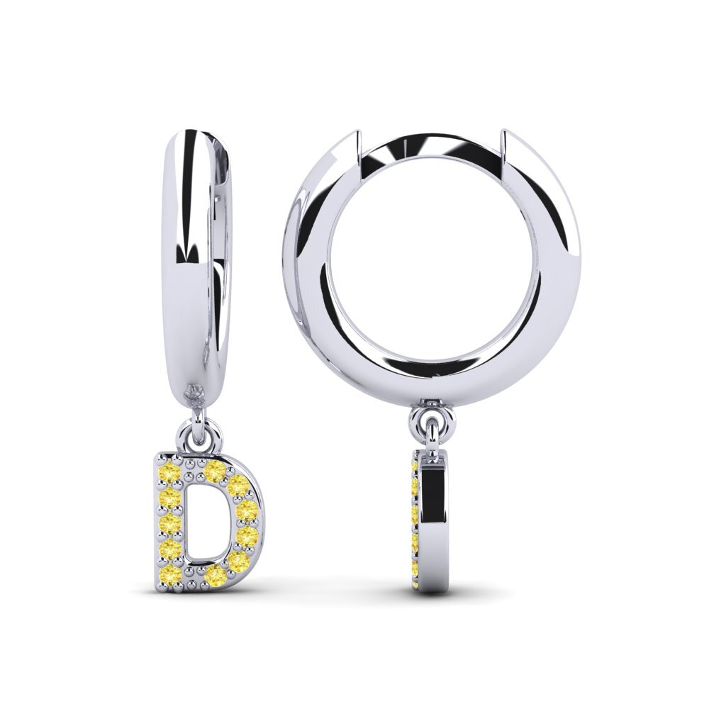 Yellow Sapphire Women's Earring Medraut D