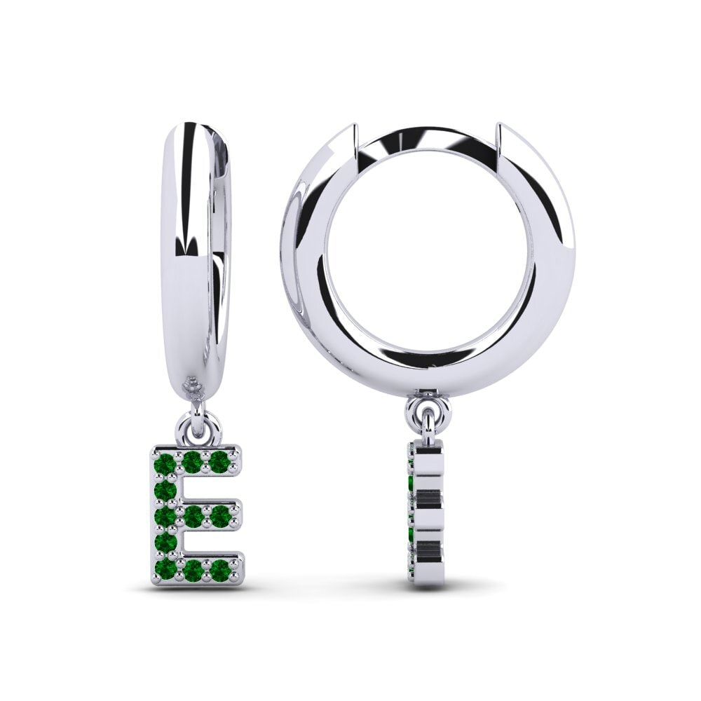 Green Zirconia Women's Earring Medraut E