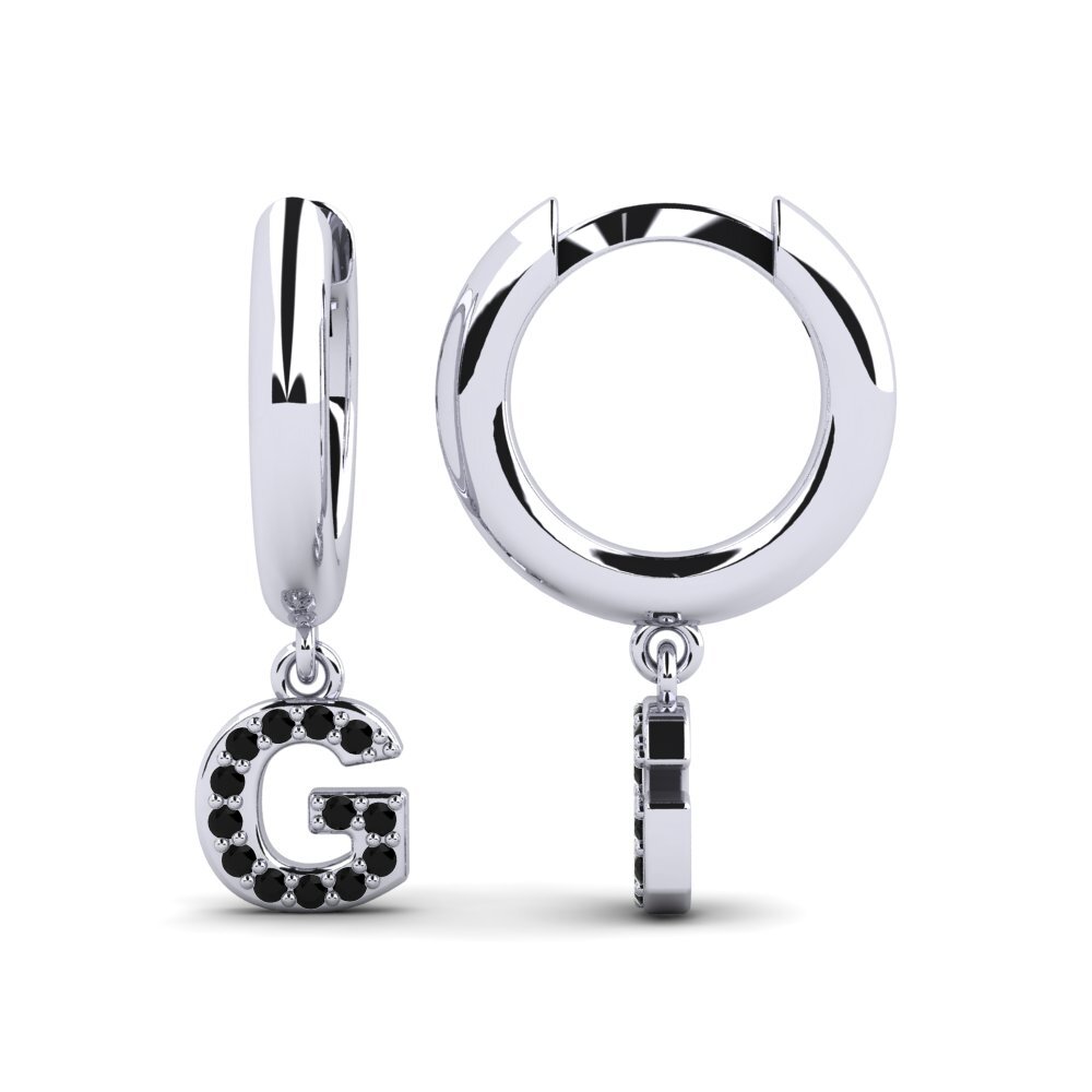 Black Sapphire Women's Earring Medraut G