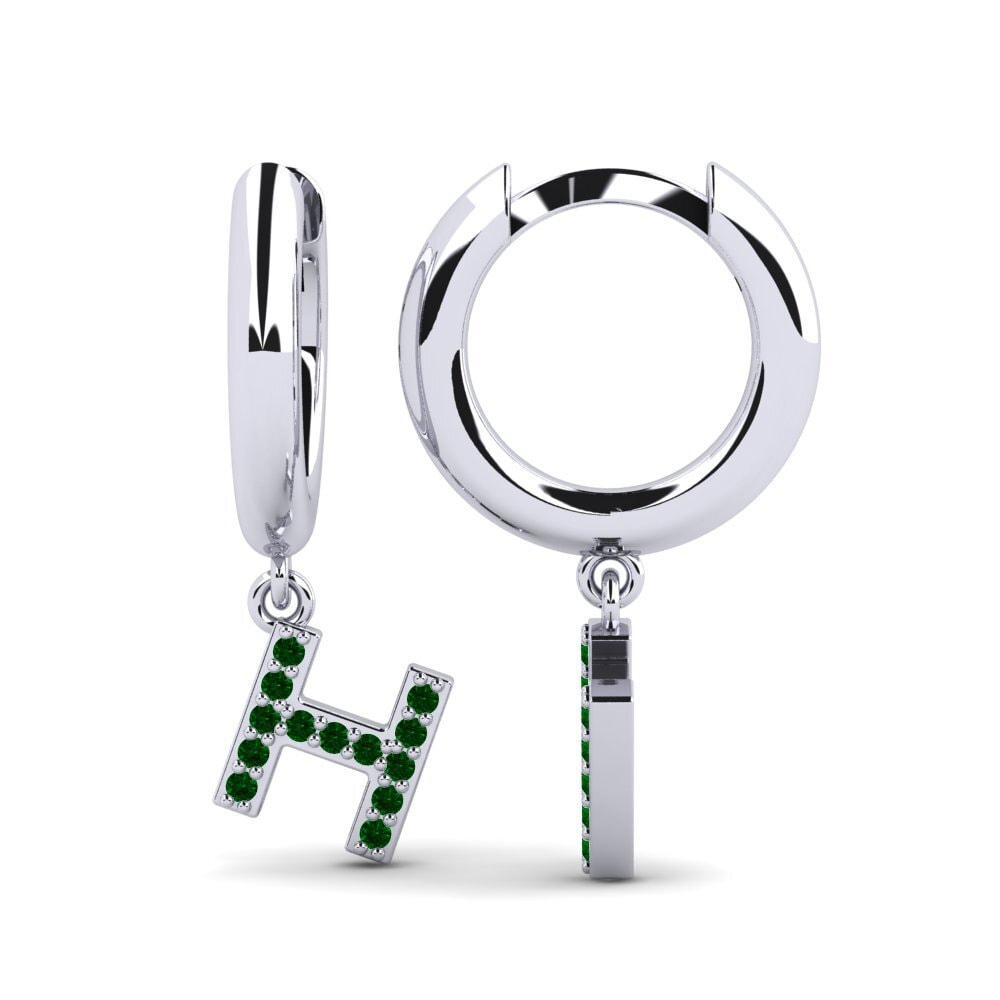 Green Zirconia Women's Earring Medraut H