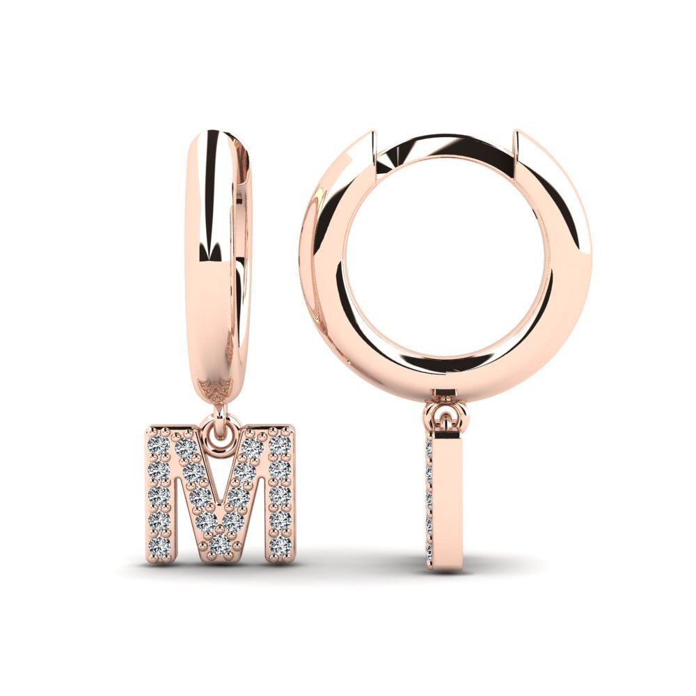 14ct Rose Gold Women's Earring Medraut M