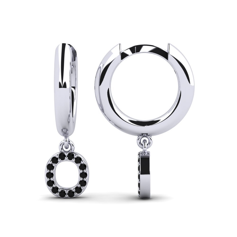 Black Sapphire Women's Earring Medraut O