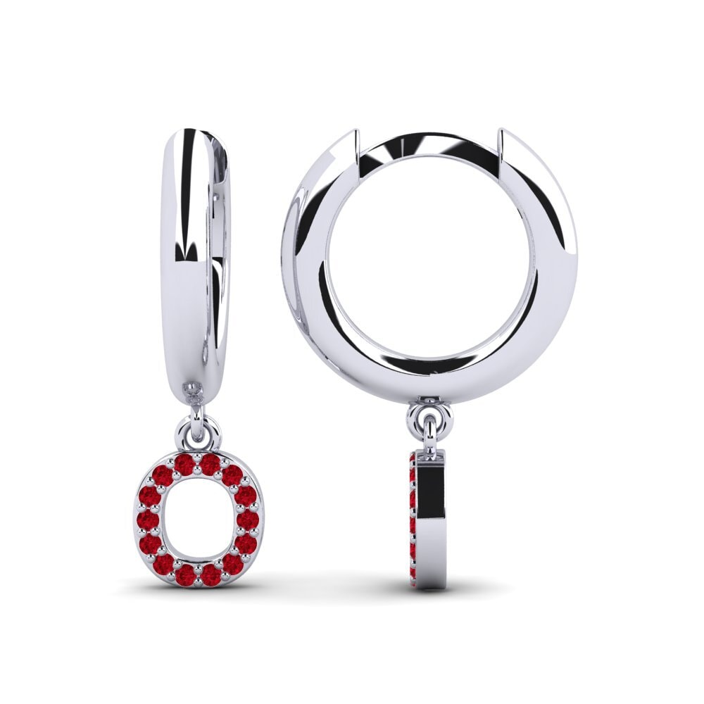 Red Zirconia Women's Earring Medraut O