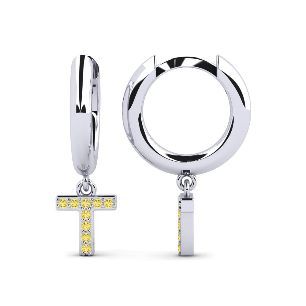 Yellow Sapphire Women's Earring Medraut T