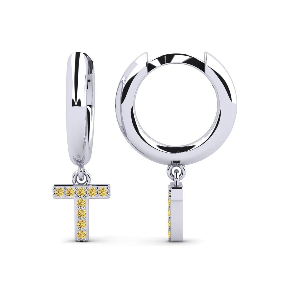 Yellow Diamond Women's Earring Medraut T
