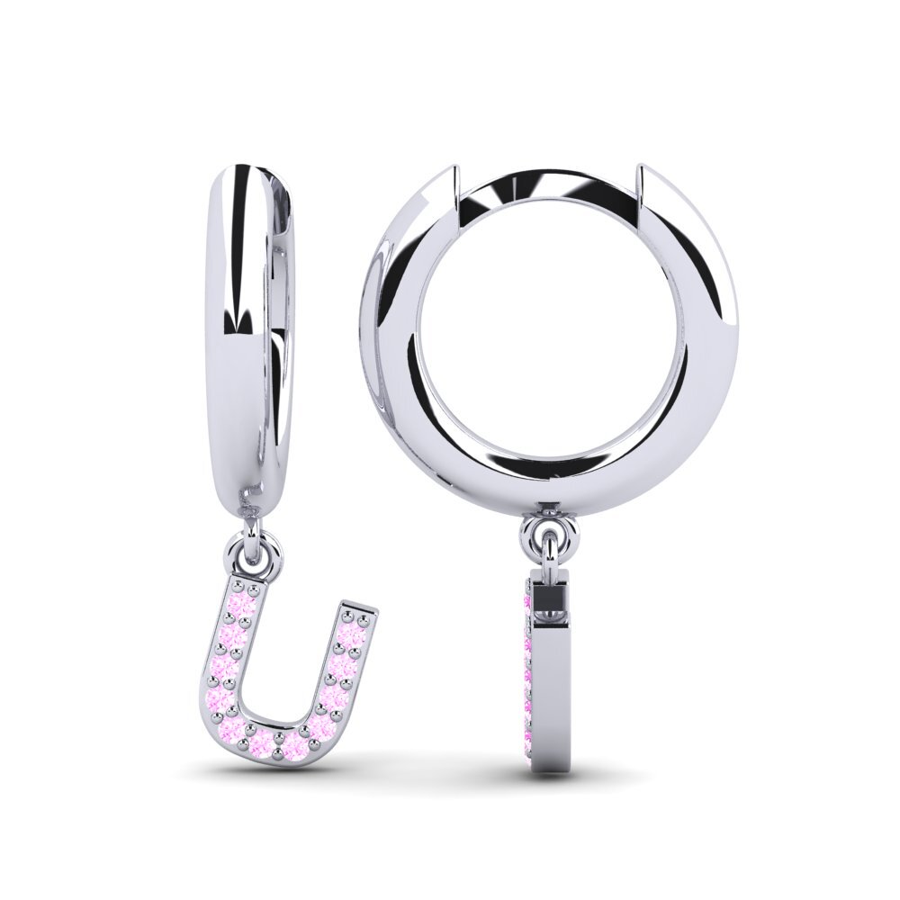 Pink Sapphire Women's Earring Medraut U