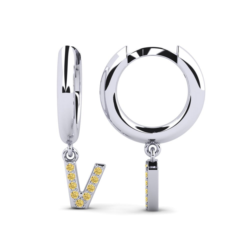 Yellow Diamond Women's Earring Medraut V
