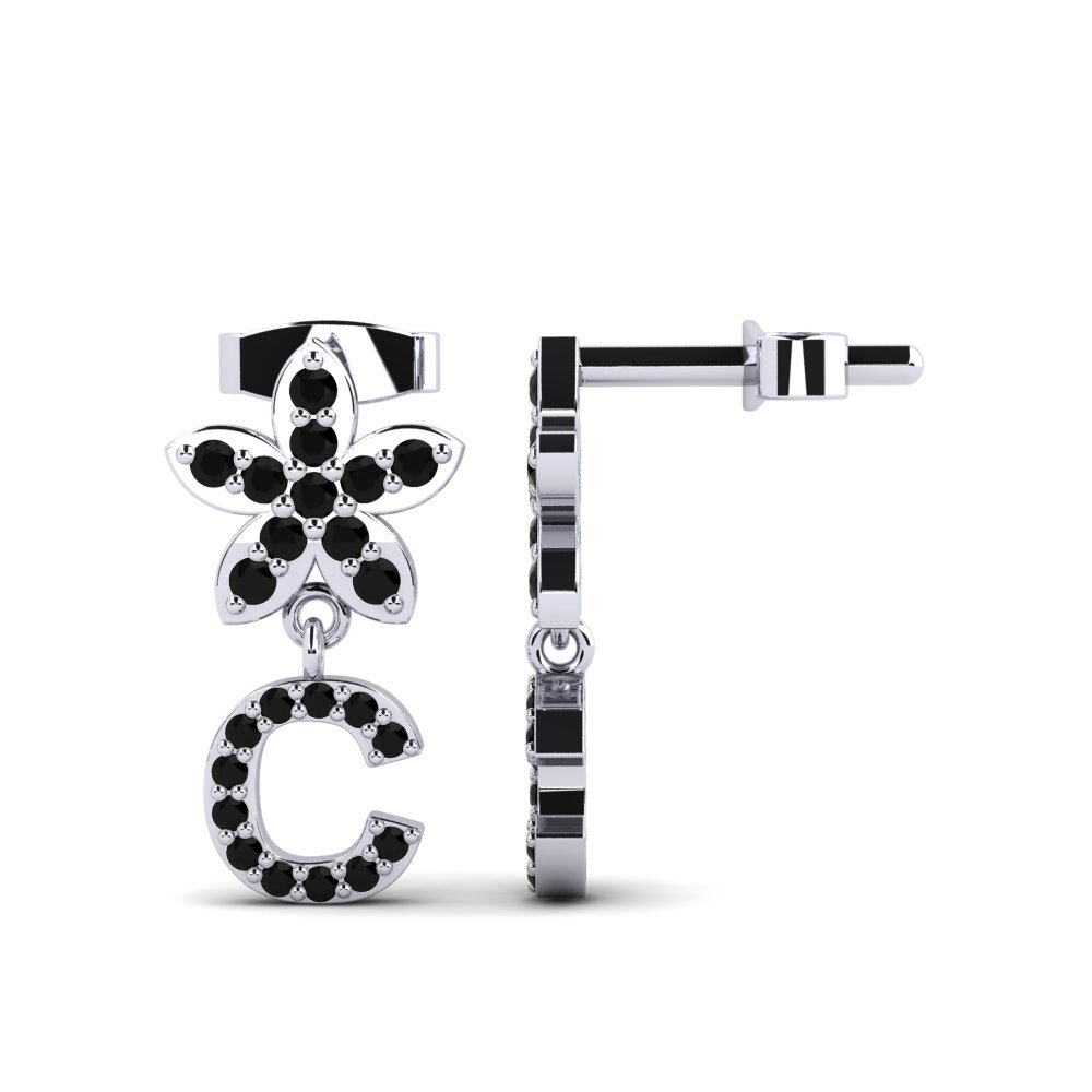 Black Sapphire Women's Earring Miori C