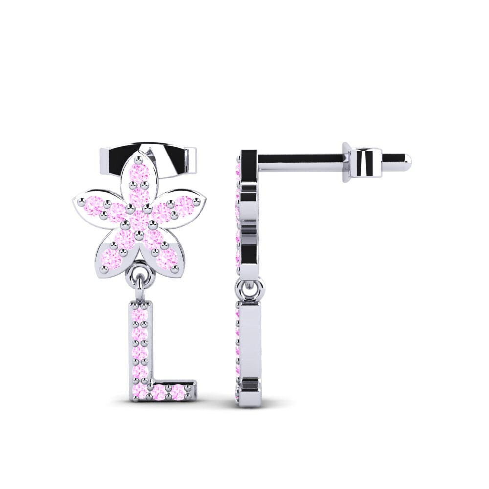 Pink Sapphire Women's Earring Miori L