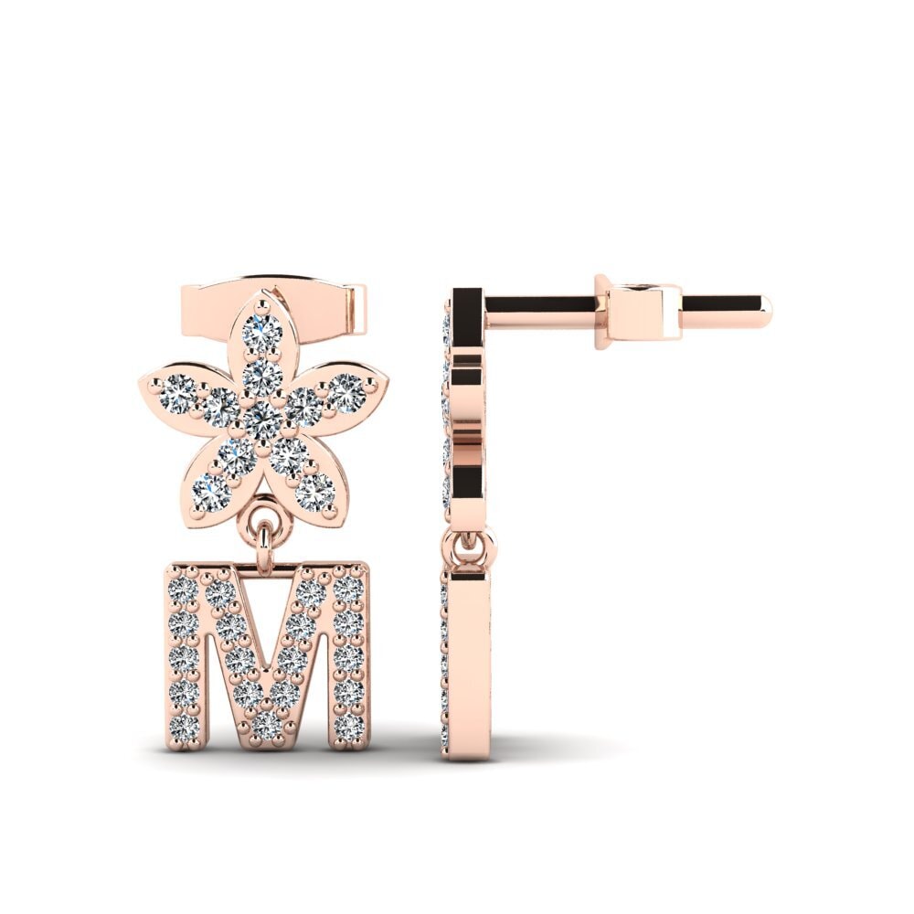 14ct Rose Gold Women's Earring Miori M