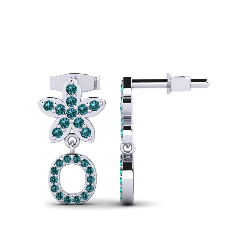 Blue Diamond Women's Earring Miori O