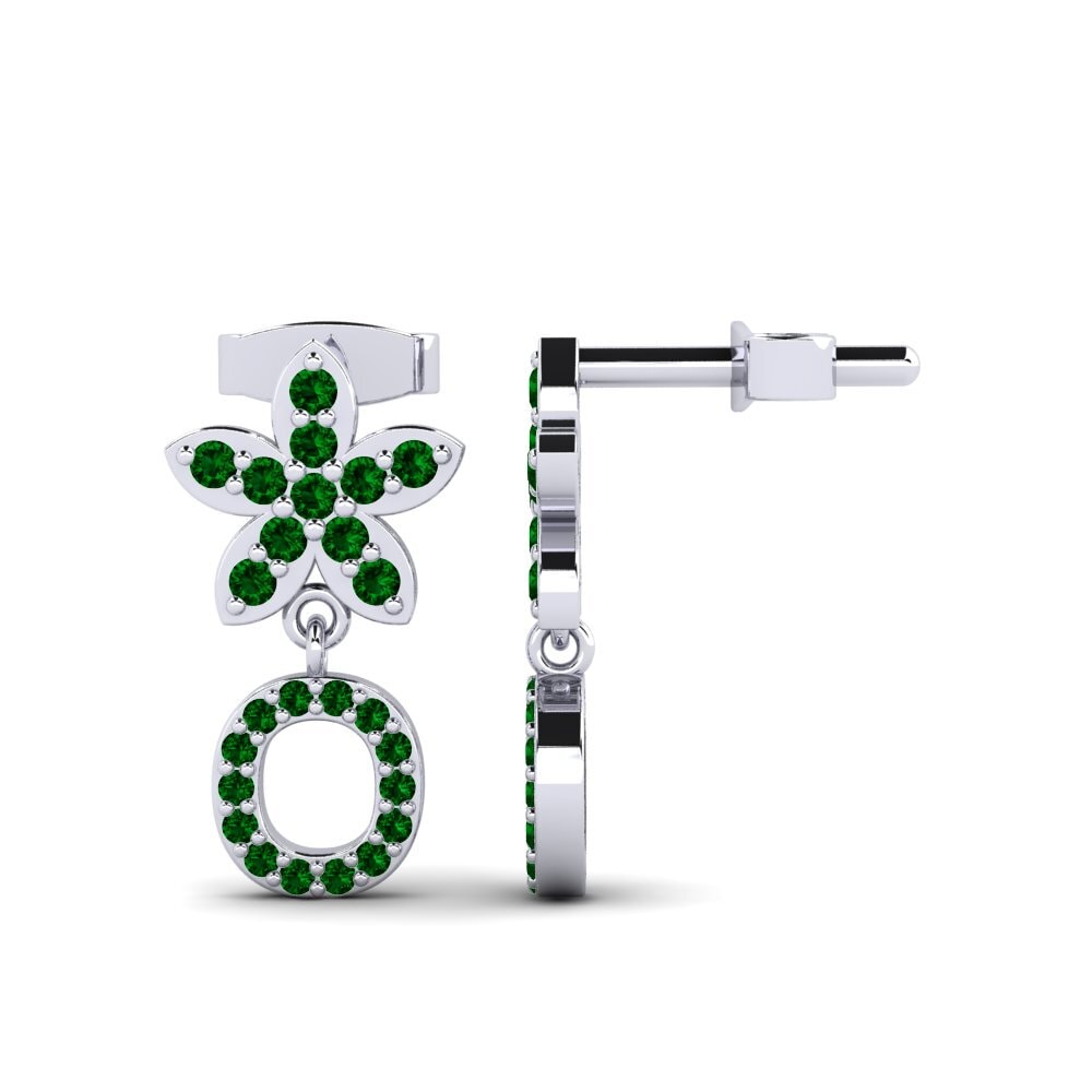 Green Zirconia Women's Earring Miori O