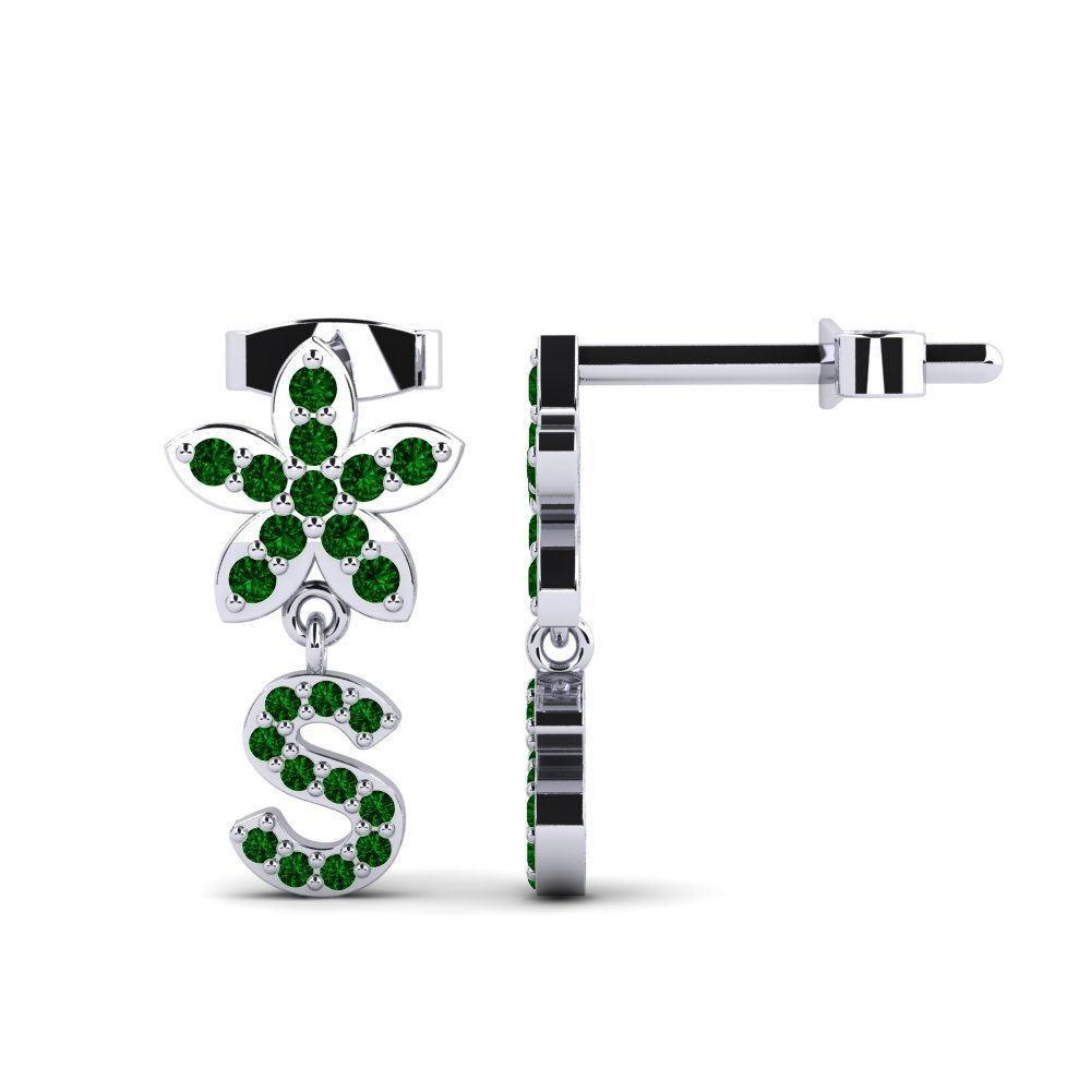 Green Zirconia Women's Earring Miori S