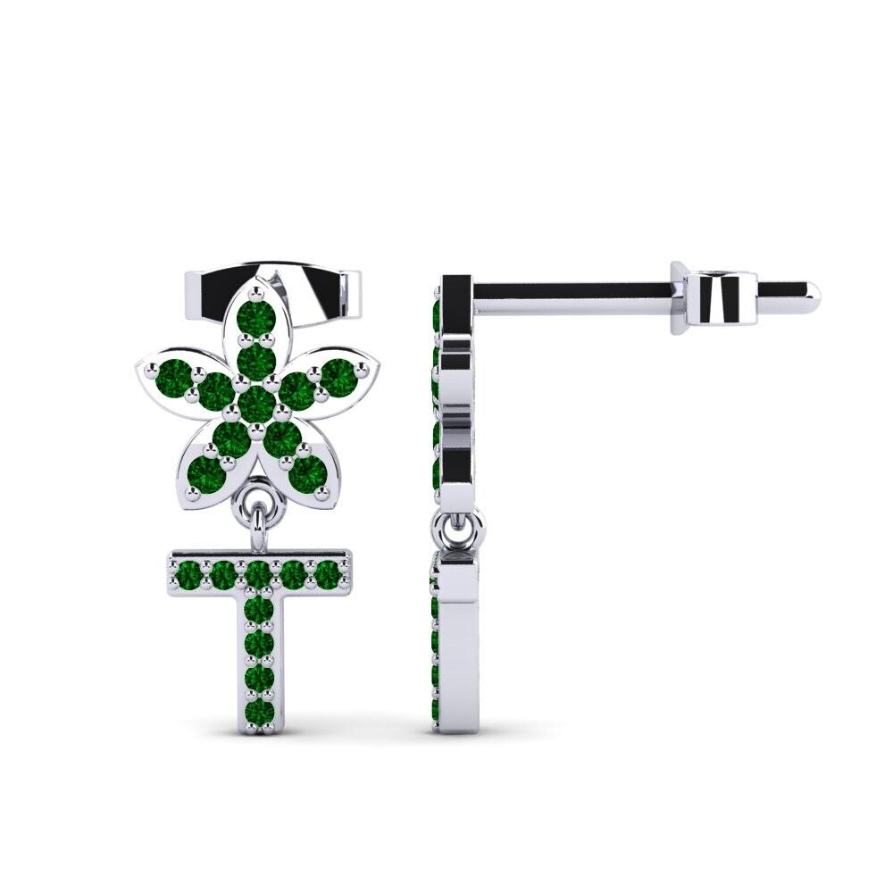 Green Zirconia Women's Earring Miori T