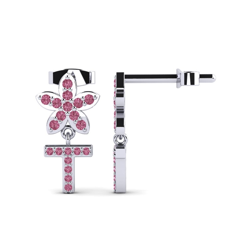 Rhodolite Garnet Women's Earring Miori T