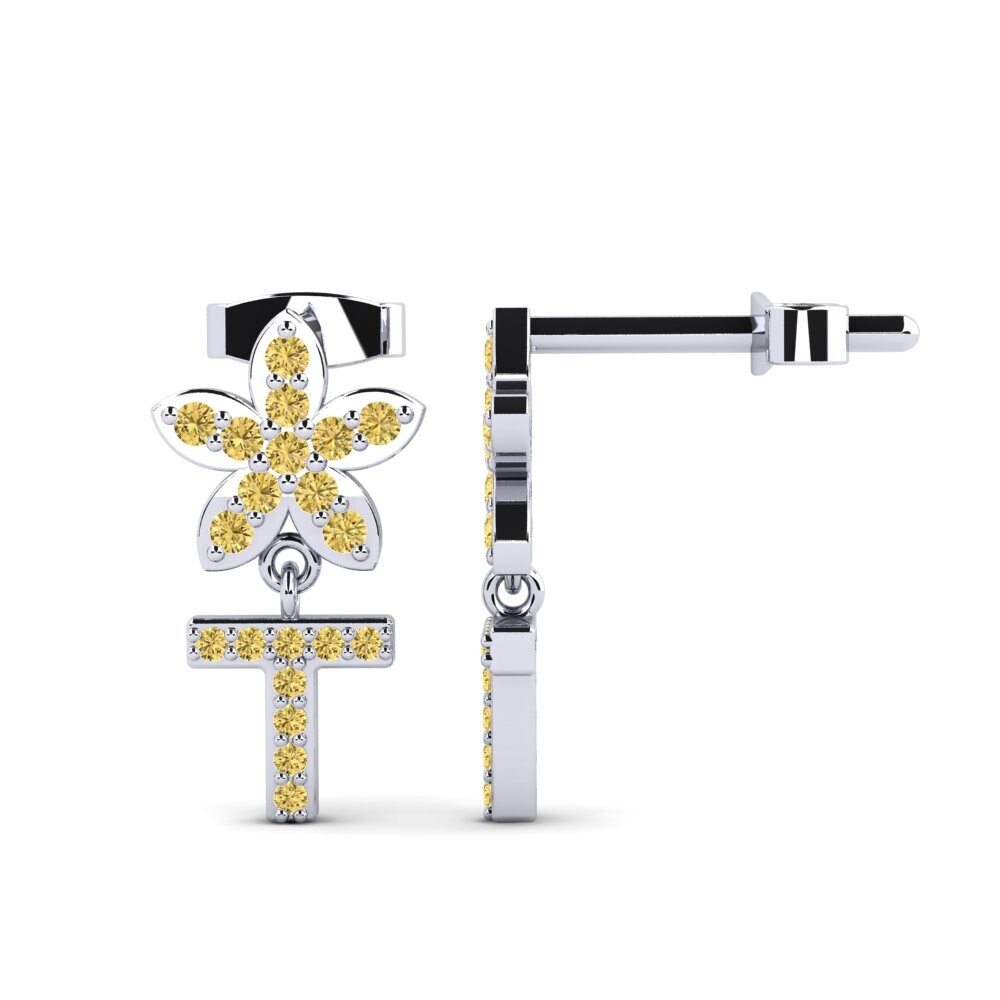 Yellow Diamond Women's Earring Miori T