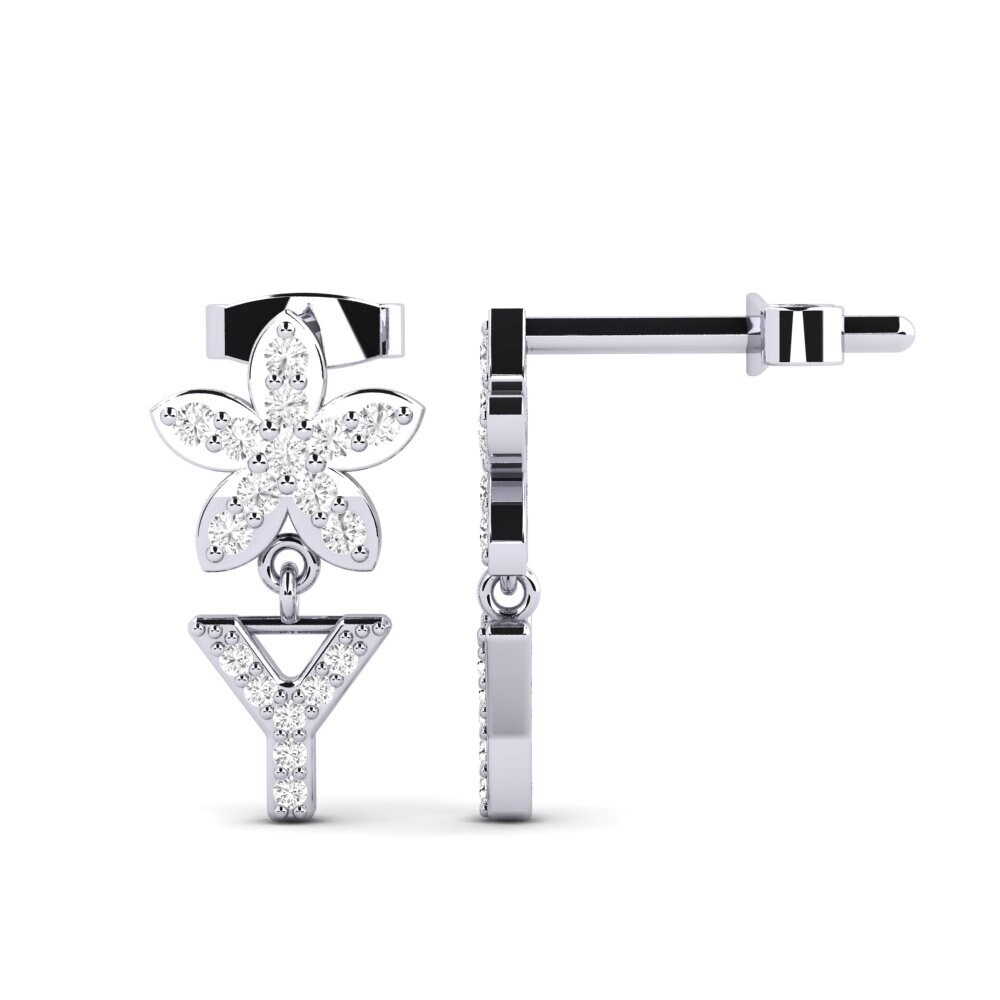 White sapphire Women's Earring Miori Y