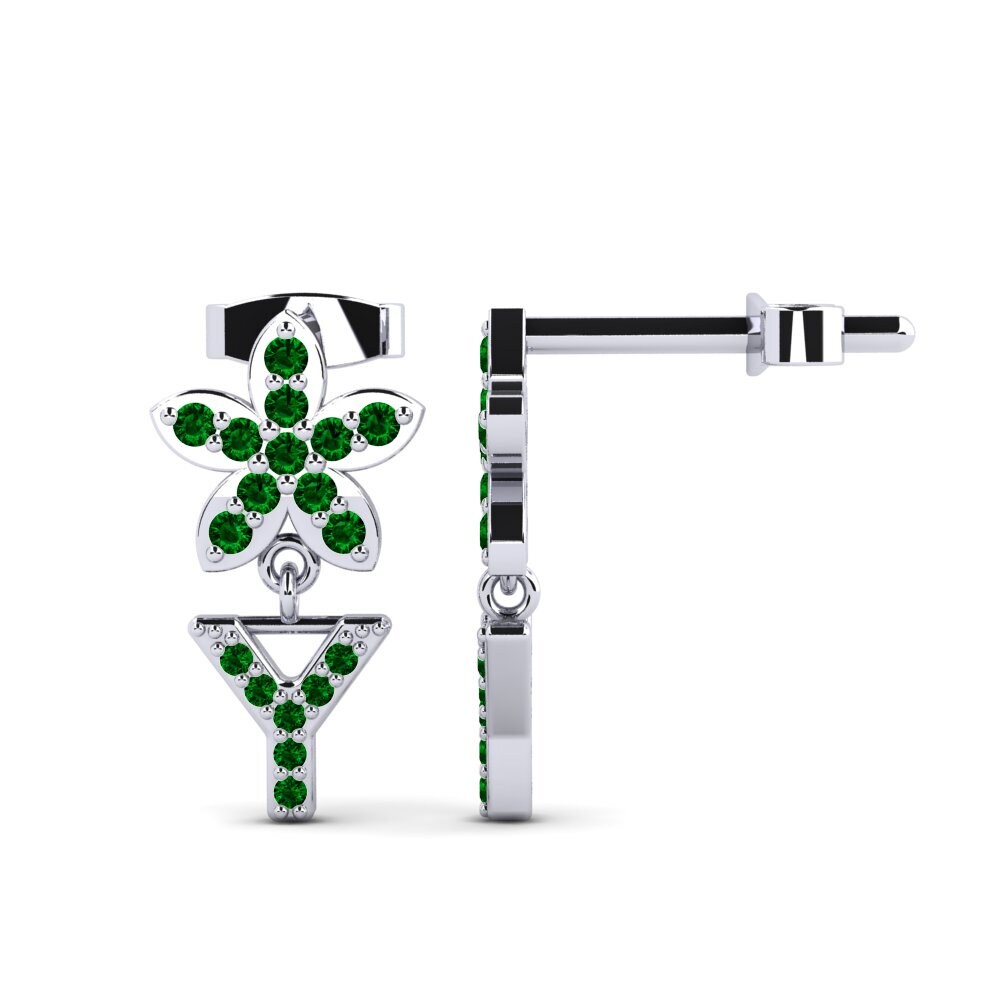Green Zirconia Women's Earring Miori Y