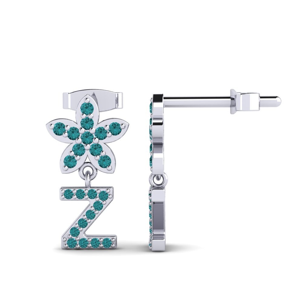 Blue Diamond Women's Earring Miori Z