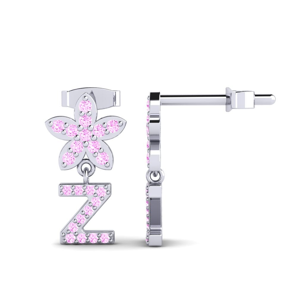Pink Sapphire Women's Earring Miori Z