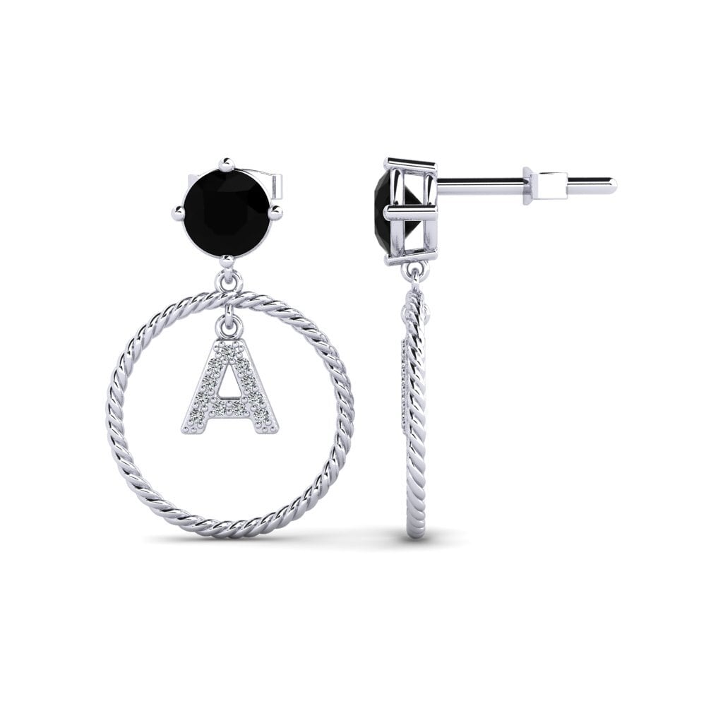 Black Sapphire Women's Earring Noss A