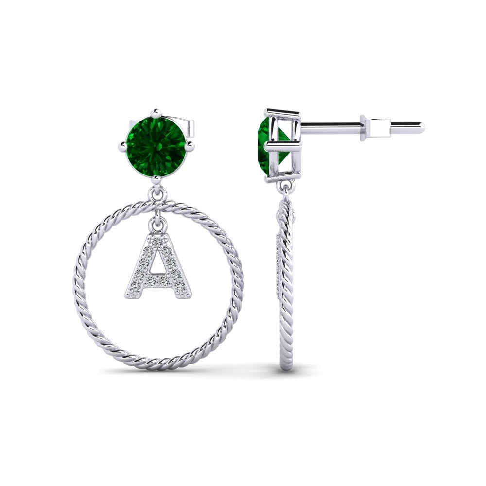Green Zirconia Women's Earring Noss A