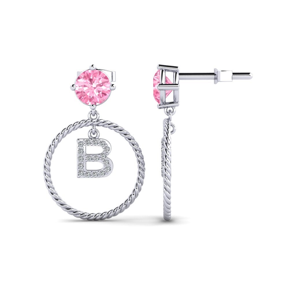 Pink Sapphire Women's Earring Noss B