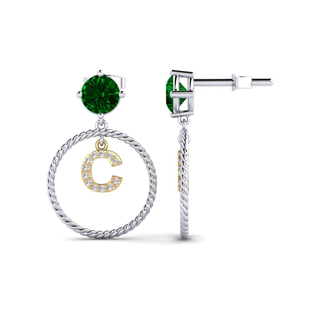 Green Zirconia Women's Earring Noss C