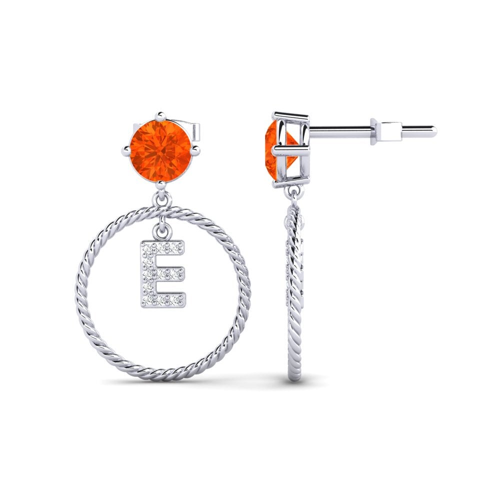 Fire Opal Women's Earring Noss E