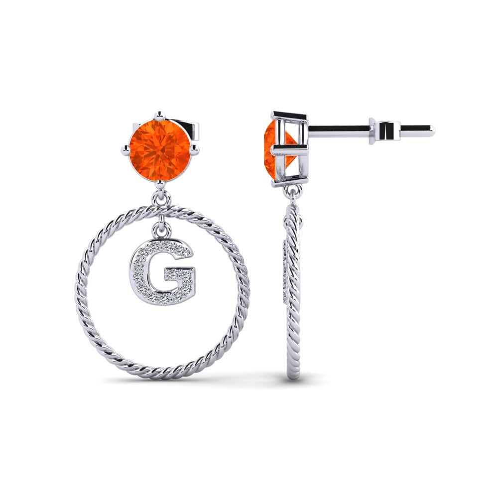 Fire Opal Women's Earring Noss G