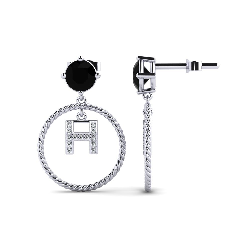 Black Sapphire Women's Earring Noss H