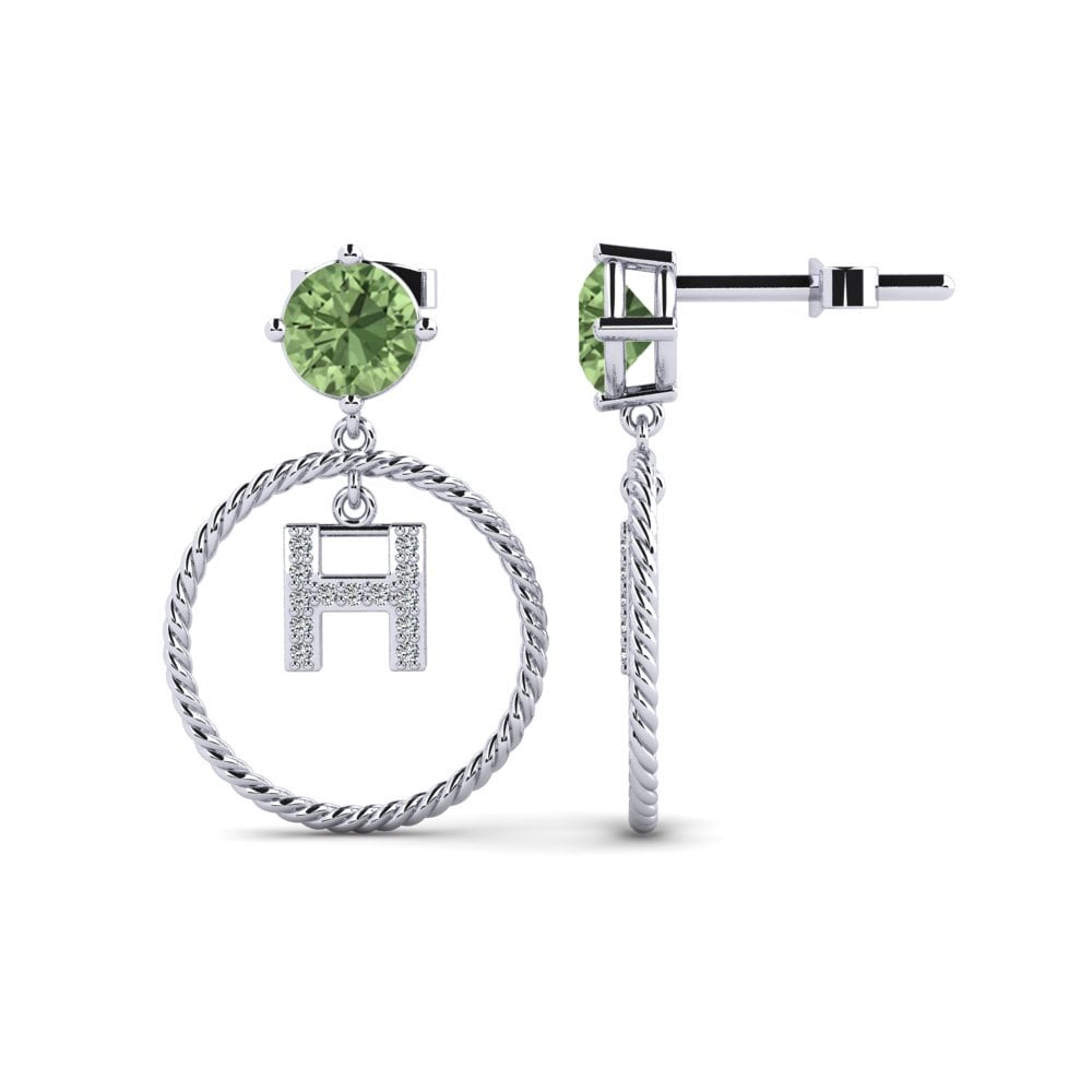 Green Sapphire Women's Earring Noss H