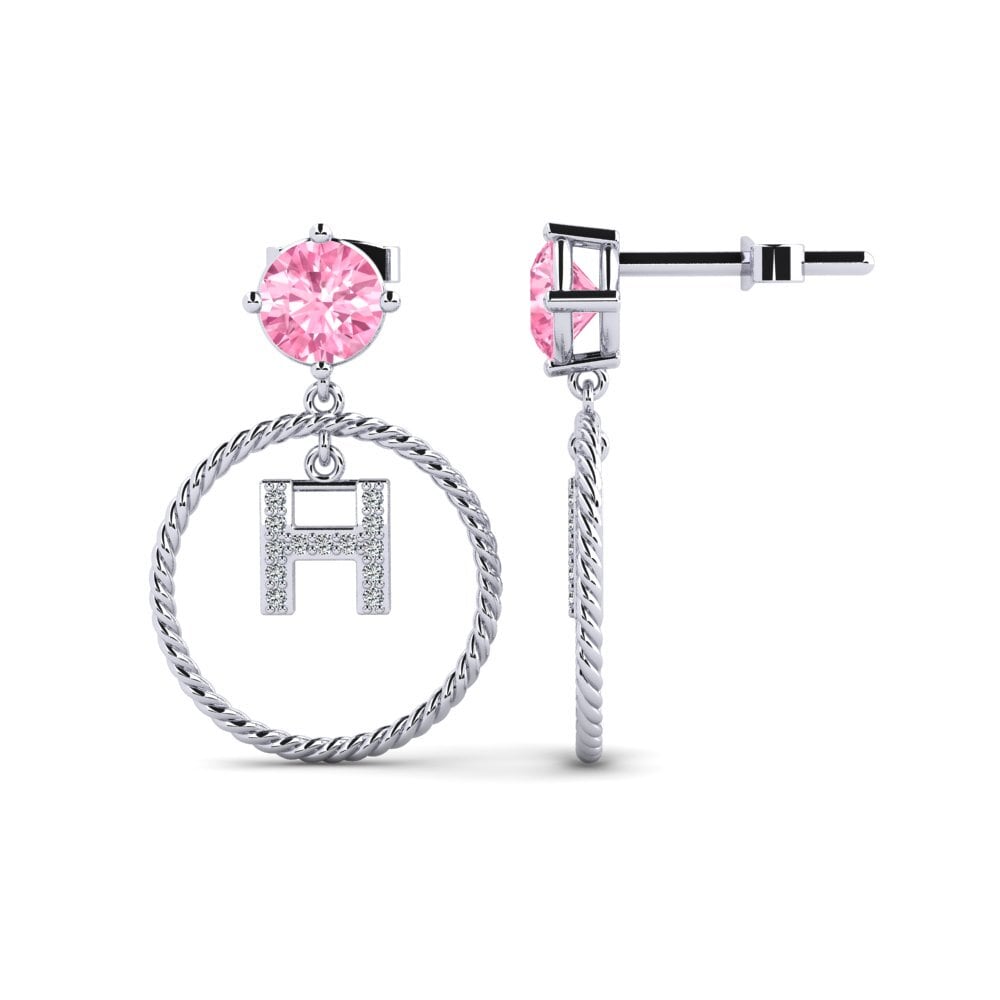 Pink Sapphire Women's Earring Noss H