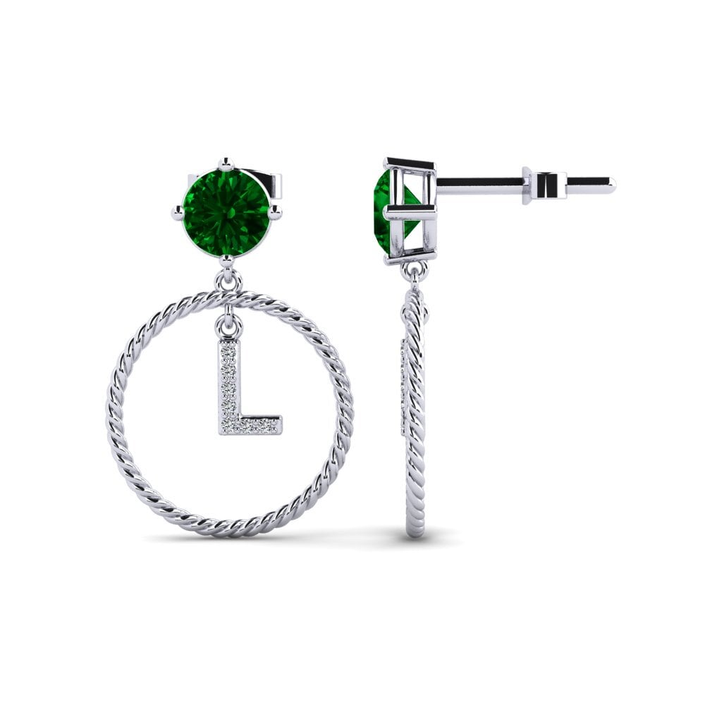 Green Zirconia Women's Earring Noss L