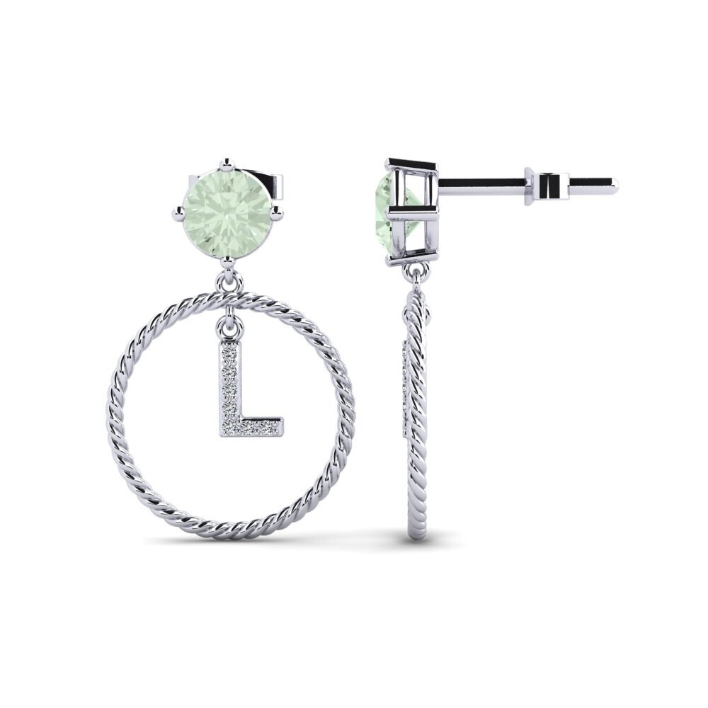 Green Amethyst Women's Earring Noss L
