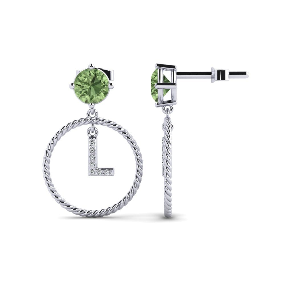 Green Sapphire Women's Earring Noss L