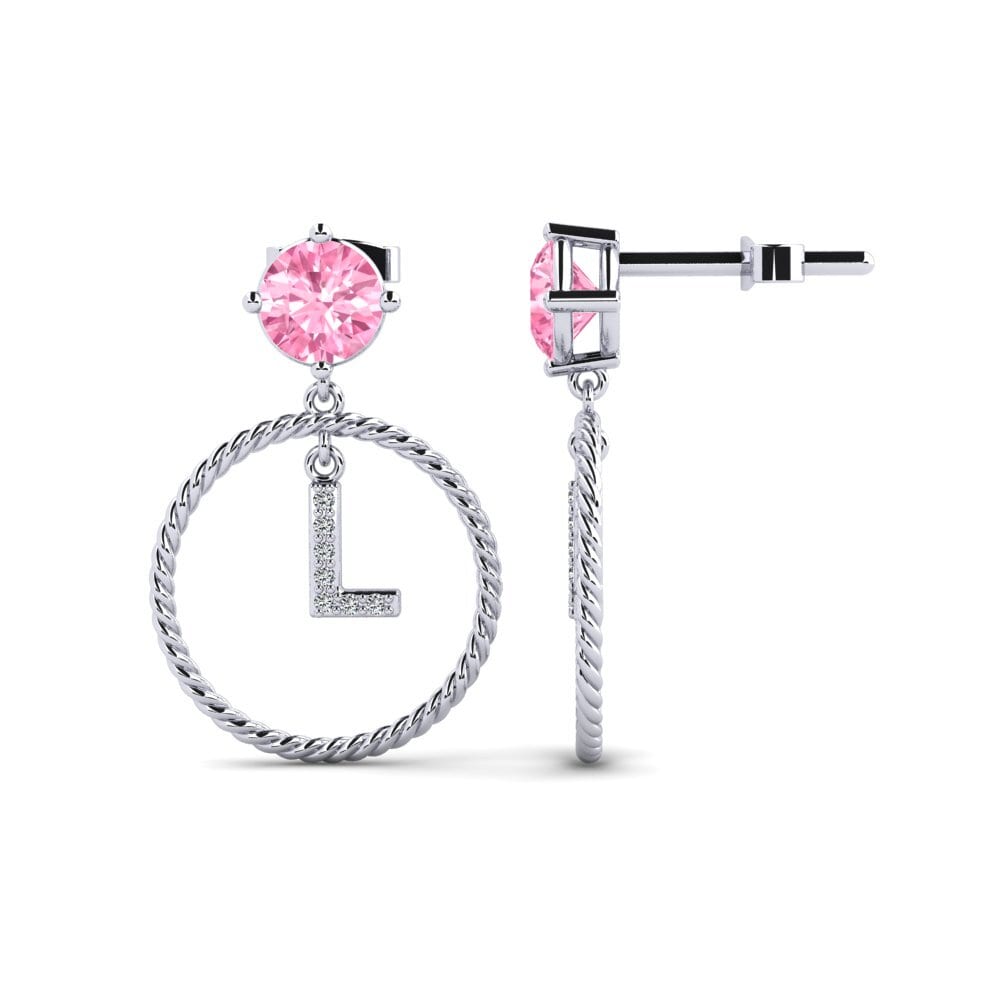 Pink Sapphire Women's Earring Noss L