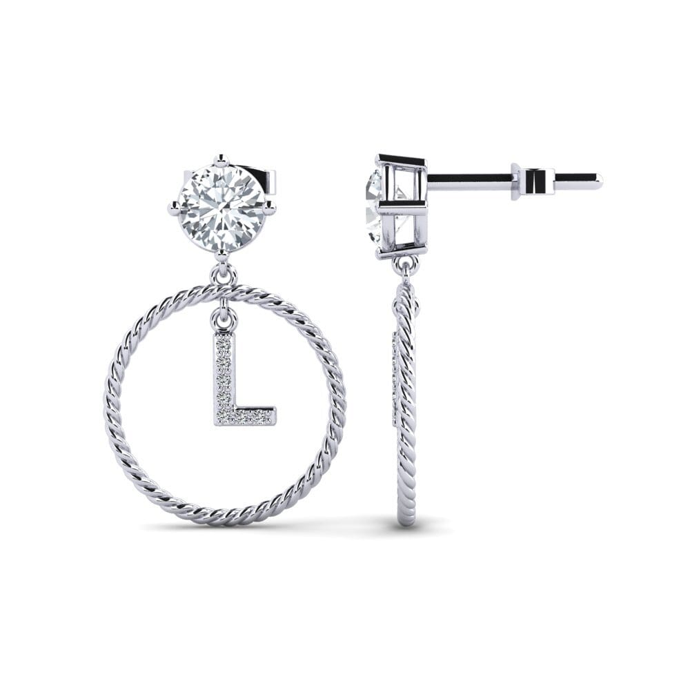 White Zircon Women's Earring Noss L