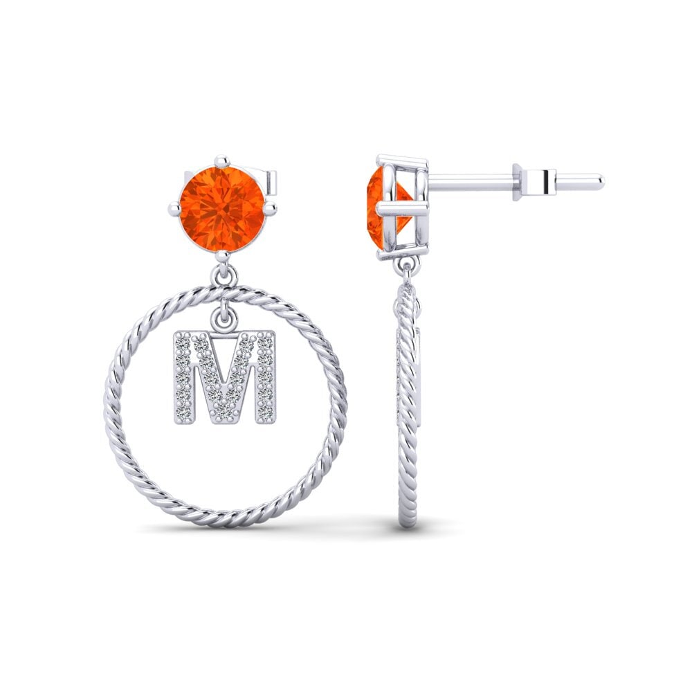 Fire Opal Women's Earring Noss M
