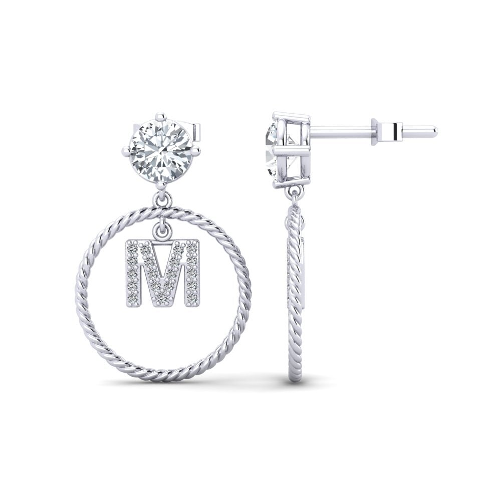 White Zircon Women's Earring Noss M