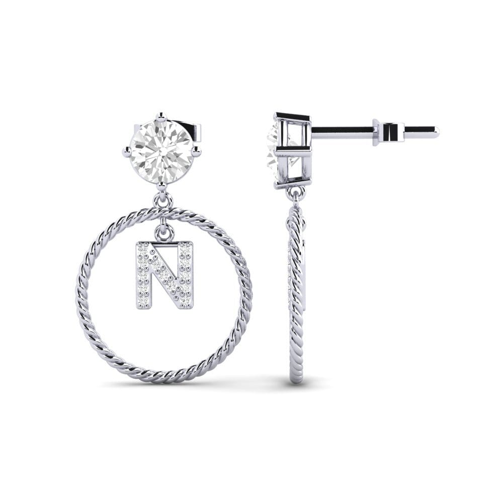 White sapphire Women's Earring Noss N