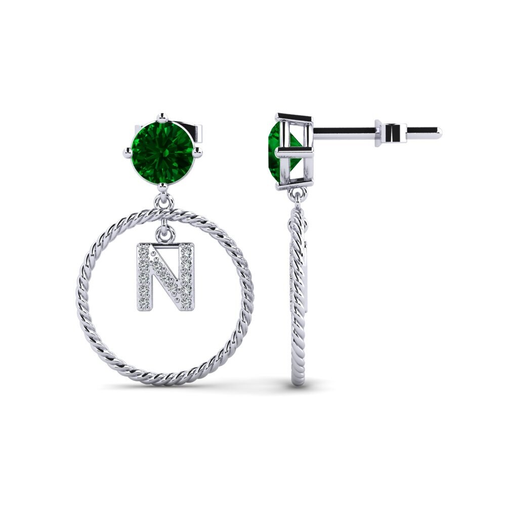 Green Zirconia Women's Earring Noss N