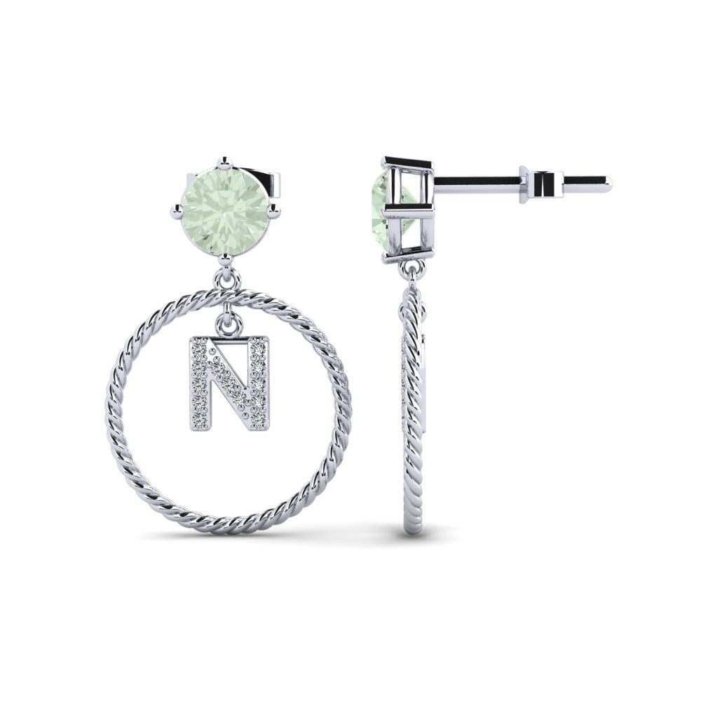 Green Amethyst Women's Earring Noss N