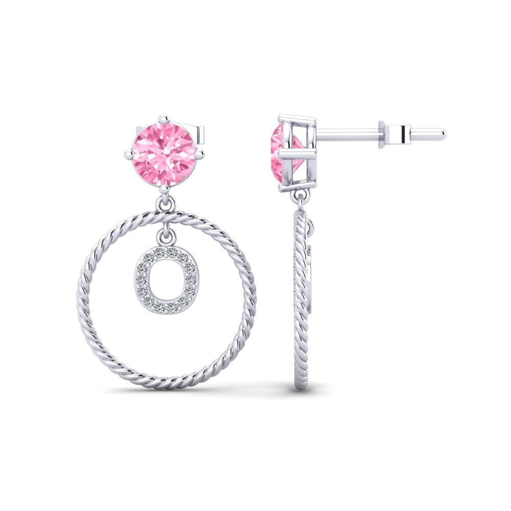 Pink Sapphire Women's Earring Noss O