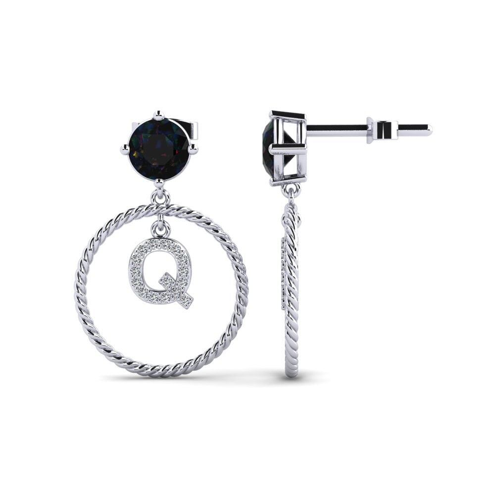 Black Opal Women's Earring Noss Q