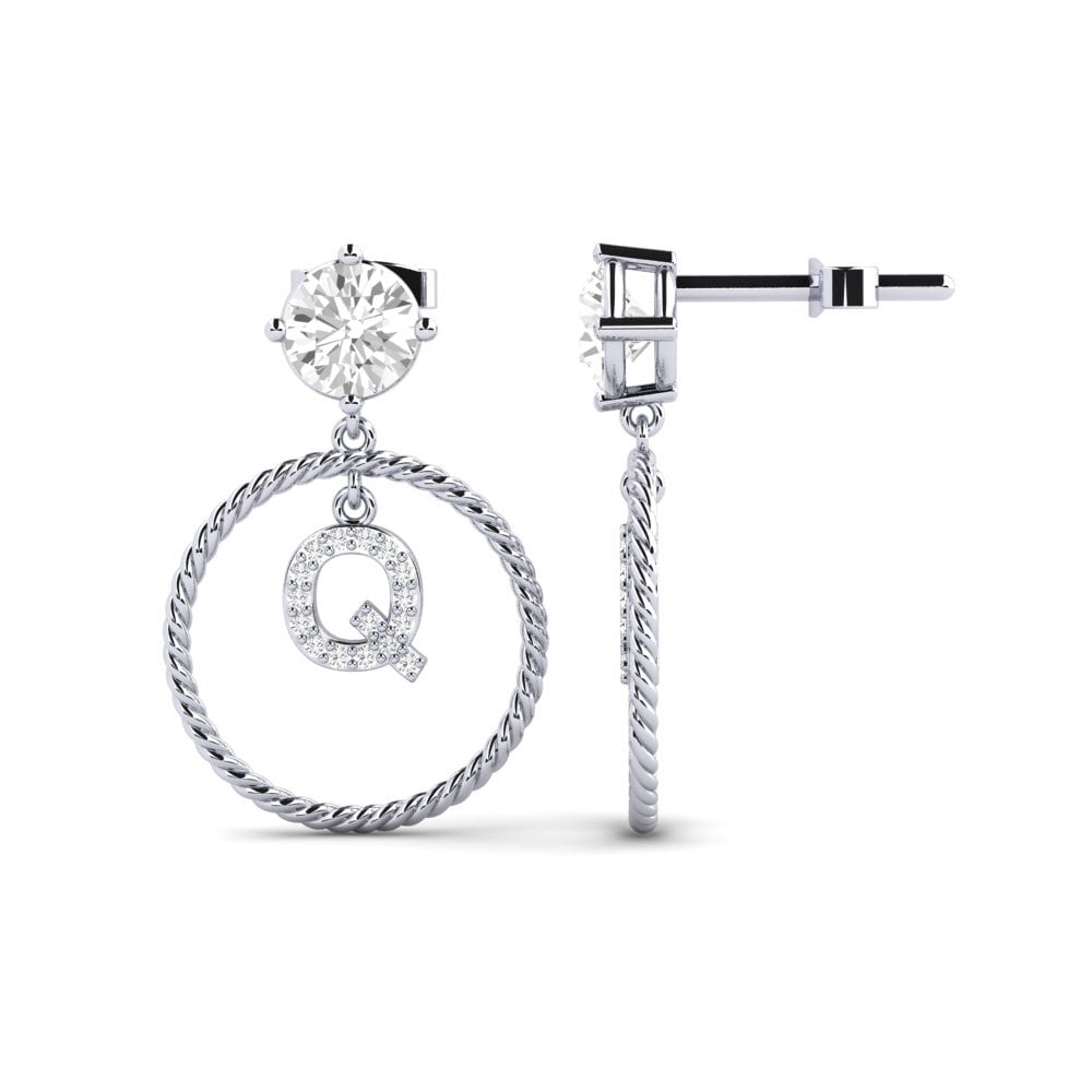 White sapphire Women's Earring Noss Q
